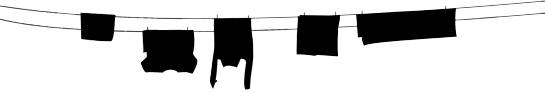 Clothes on a line